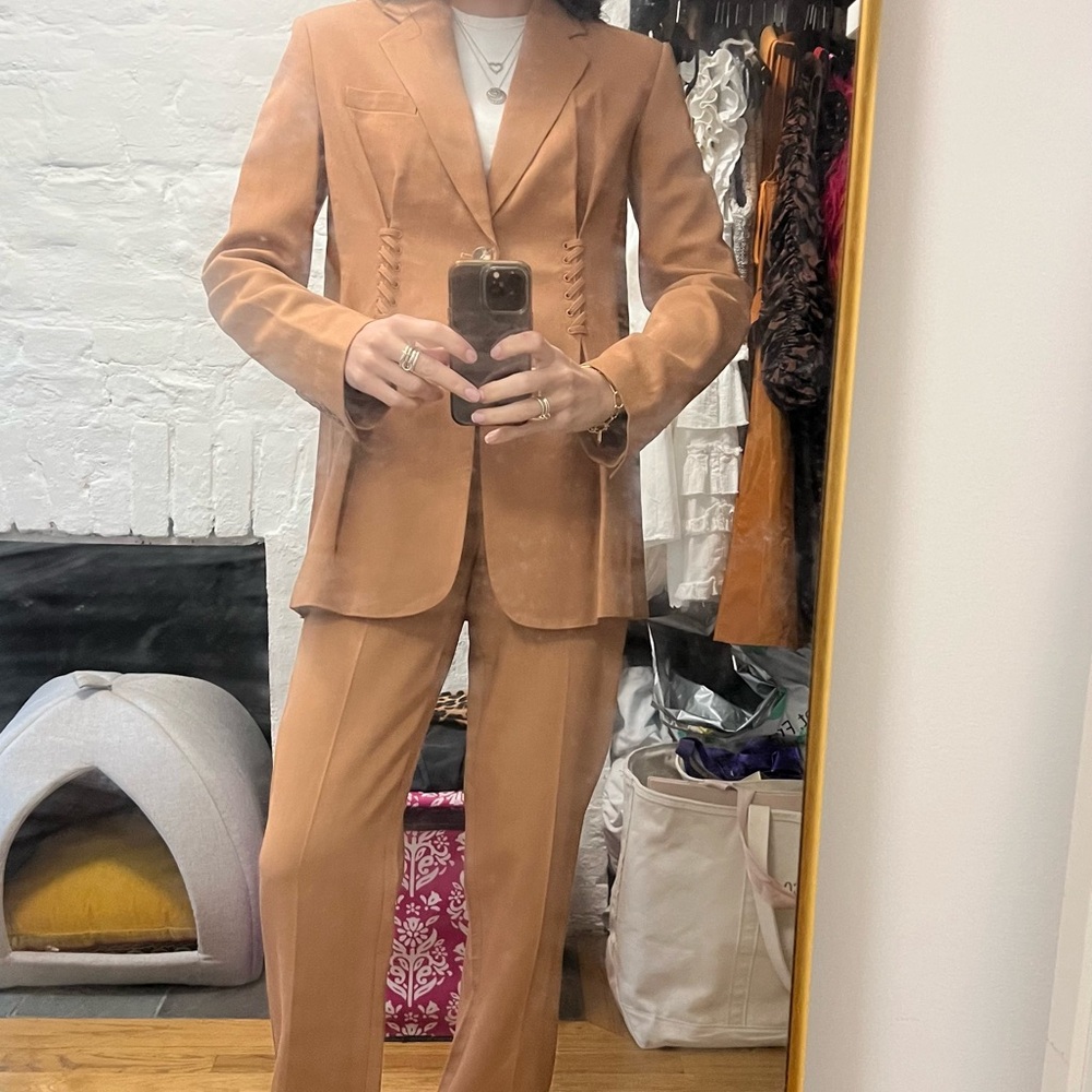 A.L.C Maverick Lace Up Trim Jacket and pants - Picture 6 of 9